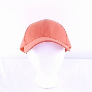 NWOT Orange 6-Panel Hat with Curved Brim